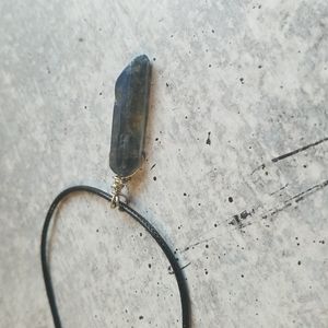 Aura Quartz Sterling Silver Necklace